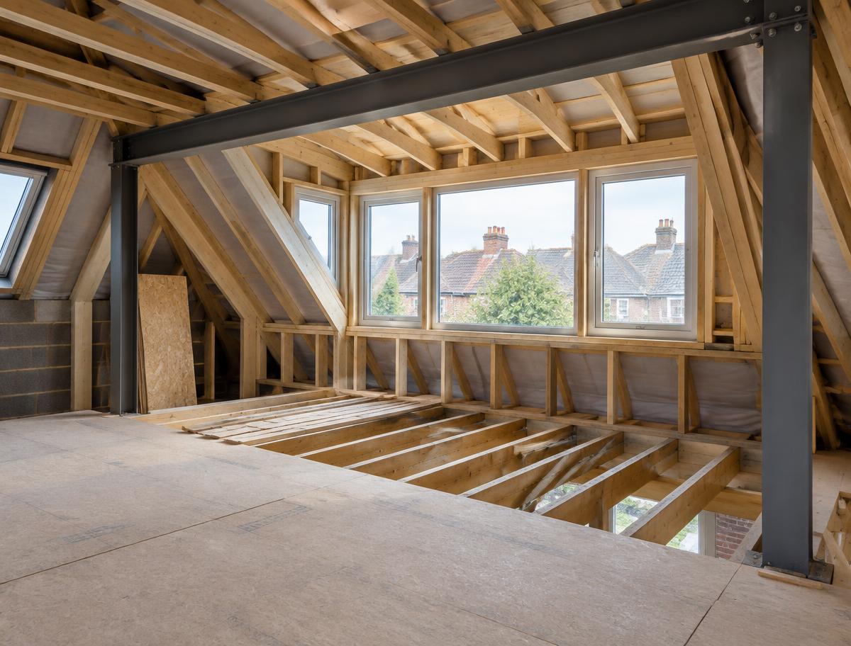 Illustrative structural loft carpentry and project coordination